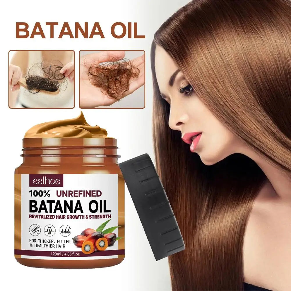 100% Natural Batana Oil Hair Serum – Strengthens Roots, Reduces Hair Loss (120Ml)