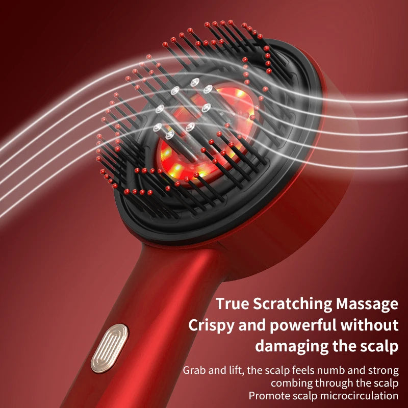 Red Light Therapy Scalp Comb – 3-In-1 anti Hair Loss Massager & Serum Applicator