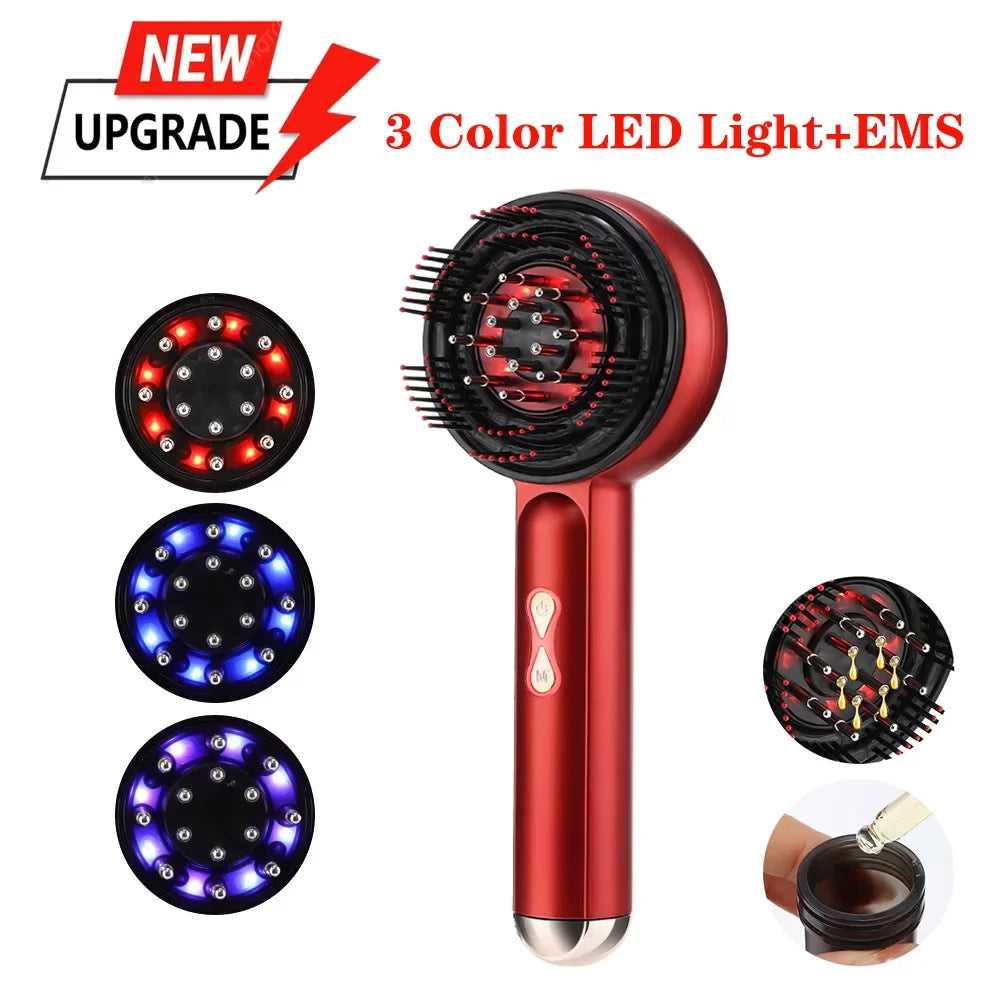 Red Light Therapy Scalp Comb – 3-In-1 anti Hair Loss Massager & Serum Applicator