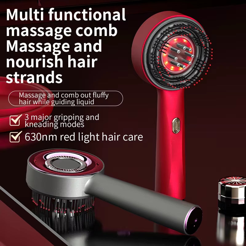 Red Light Therapy Scalp Comb – 3-In-1 anti Hair Loss Massager & Serum Applicator